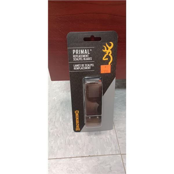 9 BROWNING PRIMAL SCAPEL REPLACEMENT BLADES ( WILL FIT HAVALON KNIVES)