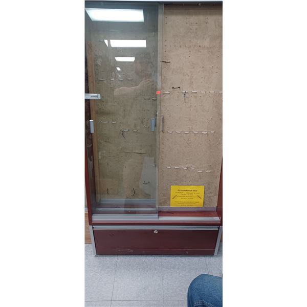 KNIFE DISPLAY CASE NO CONTENTS 34"W 61"H 24"D
