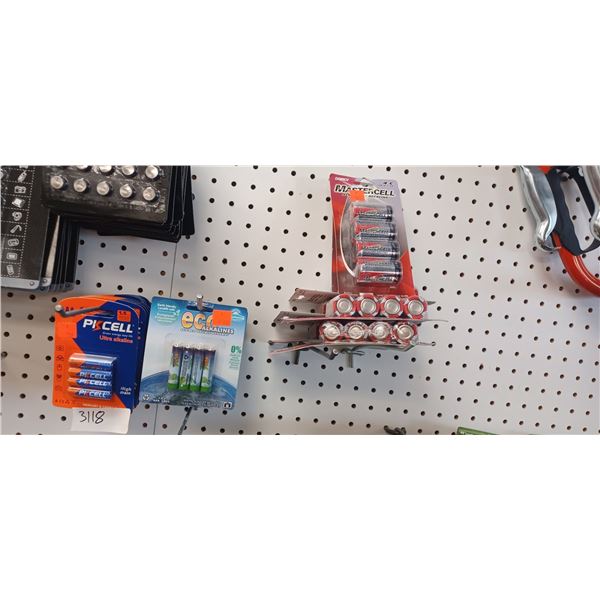 23 PACKAGES OF 4 AAA BATTERIES PLUS QTY OF 4C BATTERIES