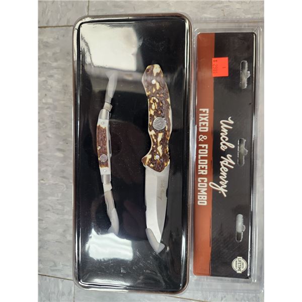 4 UNCLE HENRY FIXED AND FOLDER COMBO SET