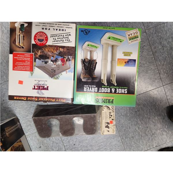 PRIMOS ELECTRI, PEET PROPANE BOOT DRYERS AND BOOT RACK