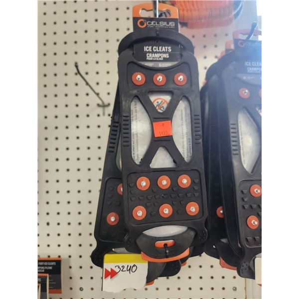 11 CELSIUS 10-XL & 1-LG ICE CLEATS