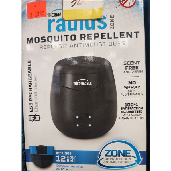 2EA. THERMA CELL MOSQUITO REPELLANT RADIUS ZONE RECHARGEABLE