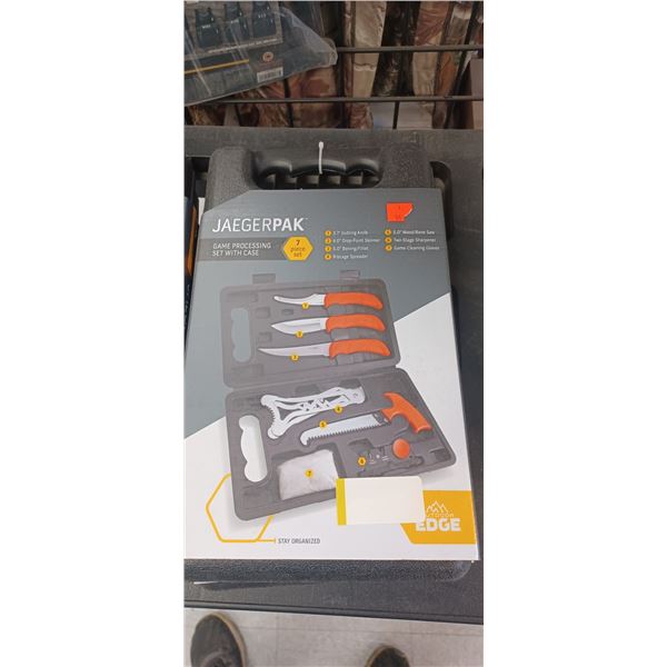 2 OUTDOOR EDGE JAEGERPAK GAME PROCESSING SET C/W CASE (2 EACH LOT)