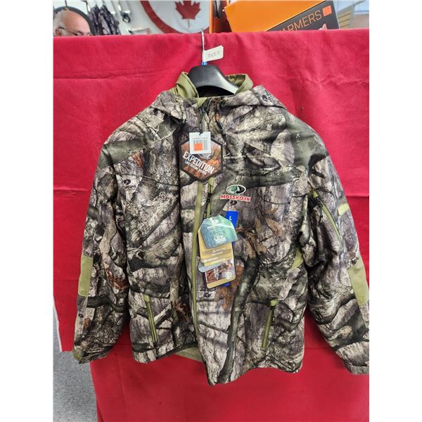 MOSSY OAK 4-1 JACKET LARGE REVERSABLE WITH INSIDE LINER