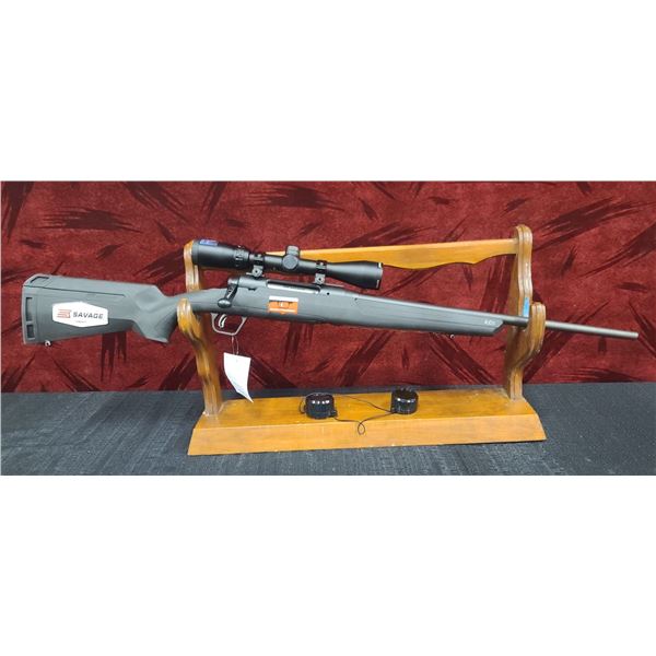 SAVAGE 6.5 CREDMORE, AXIS II XP, BOLT ACTION 20" CS BARREL, BLACK SYN. STOCK. ACCU-TRIGGER, RECOIL P