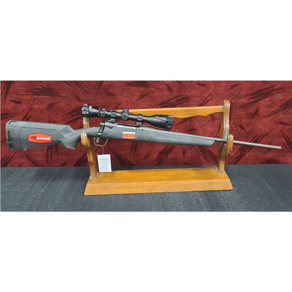 SAVAGE 22-250 REM, AXIS II XP, BOLT ACTION, BLACK SYN. ACCU-STOCK, 22" MATTE BARREL, DET. BOX MAG. B