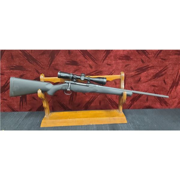 MOSSBERG PATRIOT 7MM-08 REM. BOLT ACTION 22" FLUTED BARREL, BLACK SYN STOCK, VORTEX CROSSFIRE II 3-9