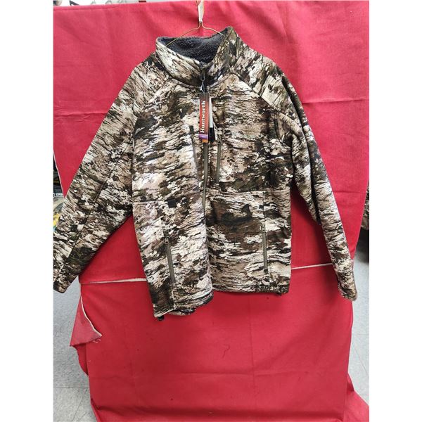 HUNTWORTH LADIES FLEECE LINED CAMO JACKET SIZE XL