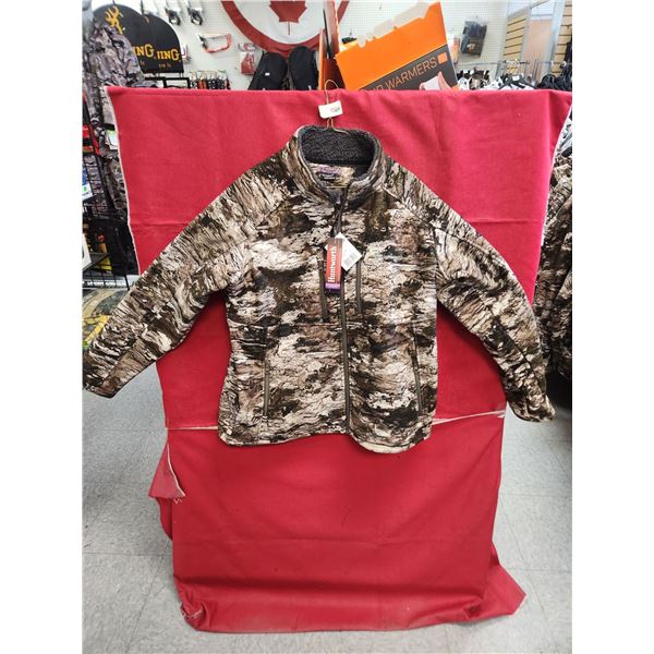 HUNTWORTH LADIES FLEECE LINED CAMO JACKET SIZE LG