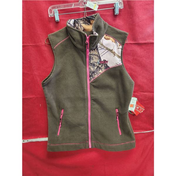 LADIES ROCKY PINK SLEEVELESS JACKET SIZE LG
