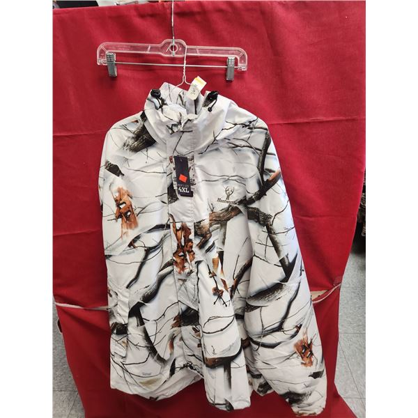 HUNTWORTH SNOW CAMO COVER JACKET 4XL
