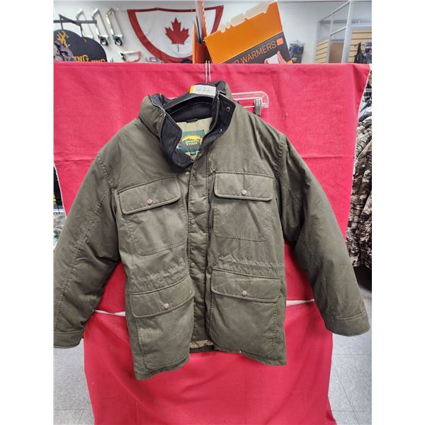 GREEN TRAIL GOOSE DOWN PARKA LG