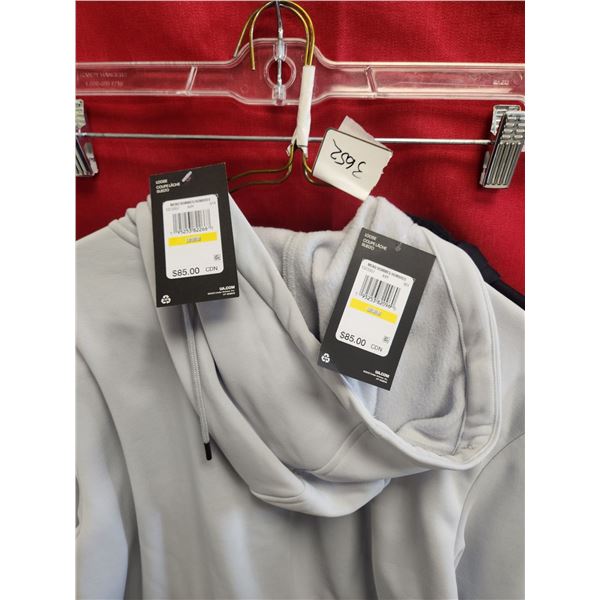 2 UNDER ARMOUR MEDIUM HOODIES BLACK/GREY