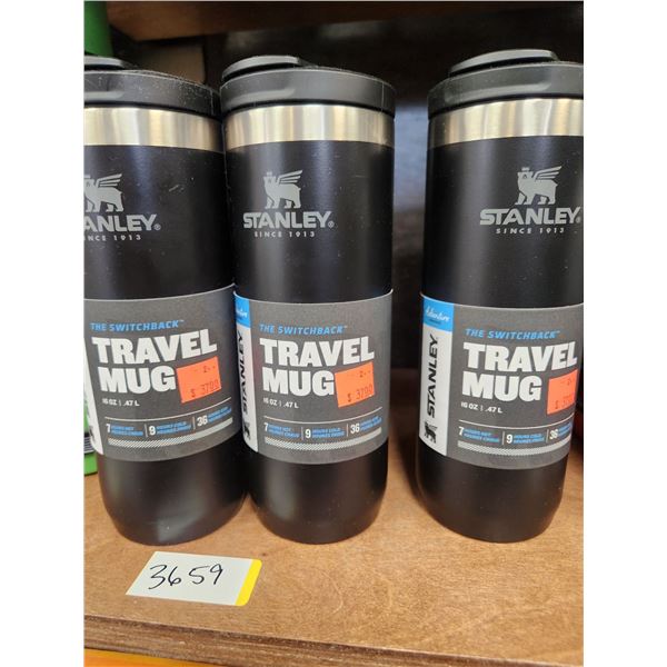 1 JD HERITAGE THERMOS + 4 STANLEY GO TUMBLERS