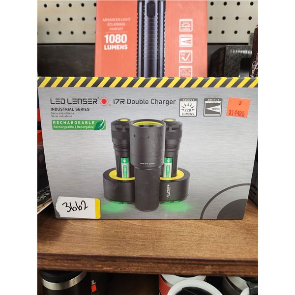 LED LENSEC RECHARGEABLE 220 LUMEN LIGHT C/W 2 BATTERIES