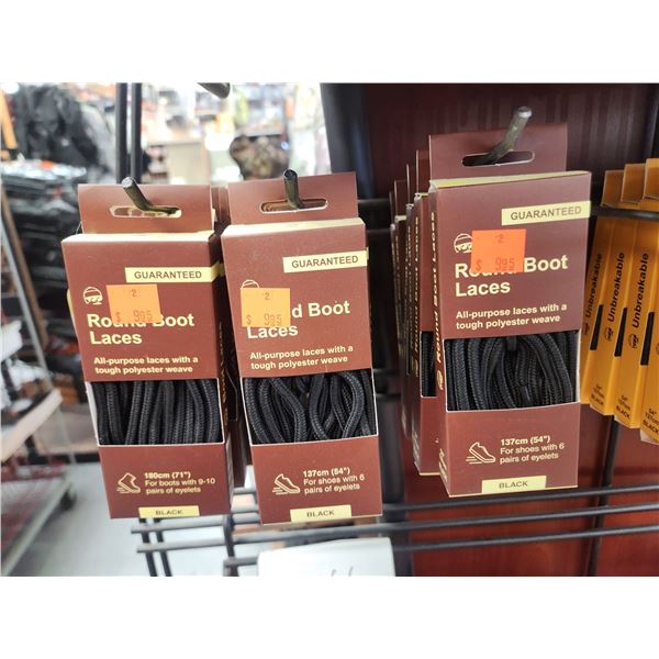 18 SETS OF 54" BOOT LACES