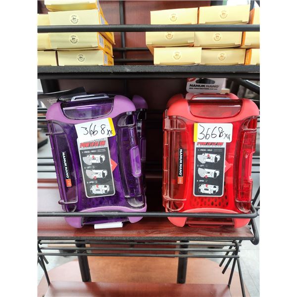 4 NANUK NANG 330 WATER RESISTANT SEALED CASES