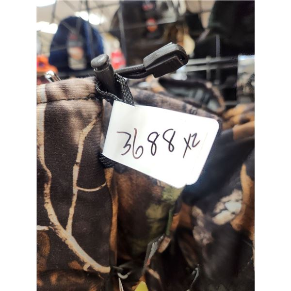 2 GKS 64WP-301 XL CAMO WINTER GLOVES 2 PAIR/LOT