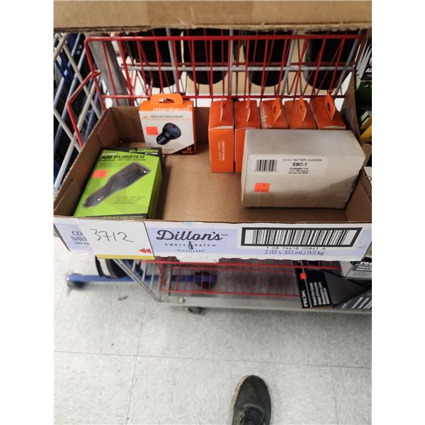 BOX WITH 8 MISC CHARGERS