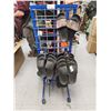 Image 1 : 6 BROWNING SANDELS 2-10, 1-9, 2-8 AND LADIES 6, C/W BLUE BOOT STAND