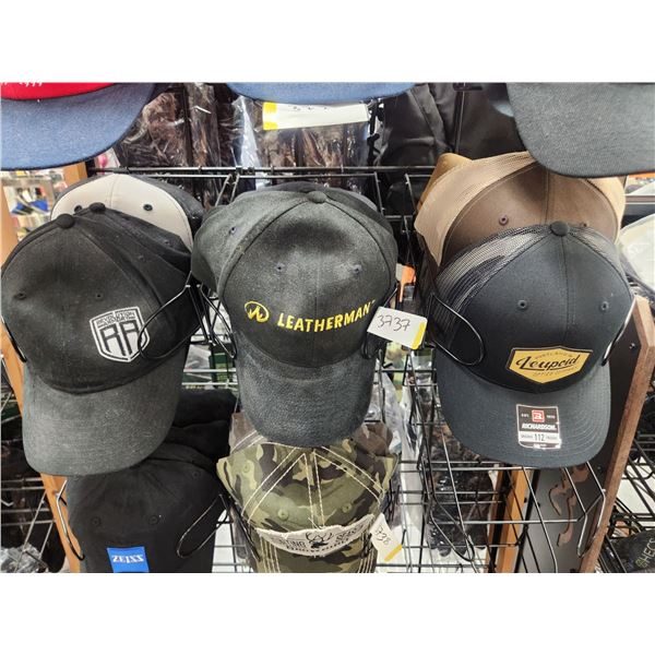 12 ASSORTED HUNTING BRAND NAME CAPS