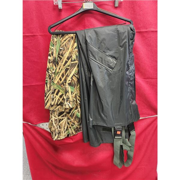 WATER PROOF 3XL BIB & MARSH CAMO PANTS SMALL