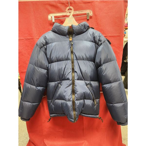 MISTY RIVER BLUE DOWN PARKA LG.