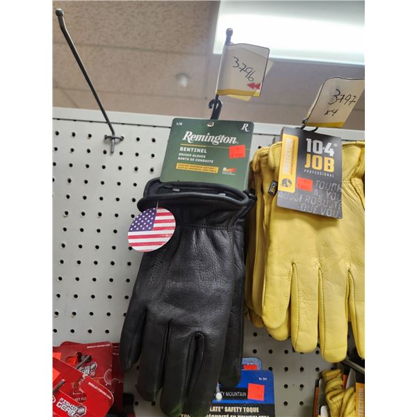 4 REMINTON 2XL/2LG SENTINEL DRIVER GLOVES