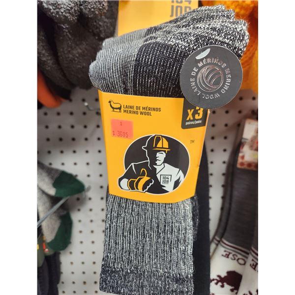 6 PAIRS OF WINTER WOOL SOCKS