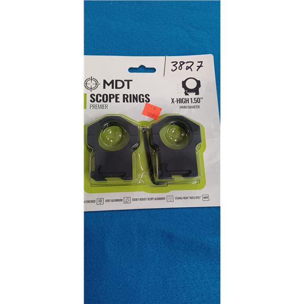 MDT PREMIER RINGS MATTE 34MM EXTRA HIGH