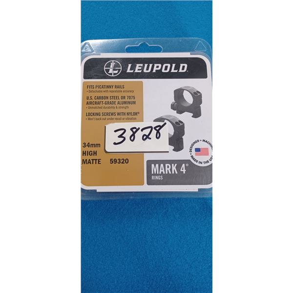 LEUPOLD MK-4 RINGS MATTE 34MM HIGH