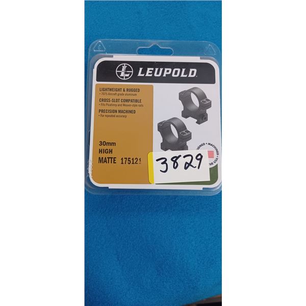 LEUPOLD BACKCOUNTRY RINGS MATTE 30MM HIGH