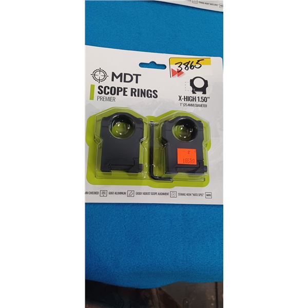 MDT PREMIER RINGS MATTE 1" XTRA HIGH
