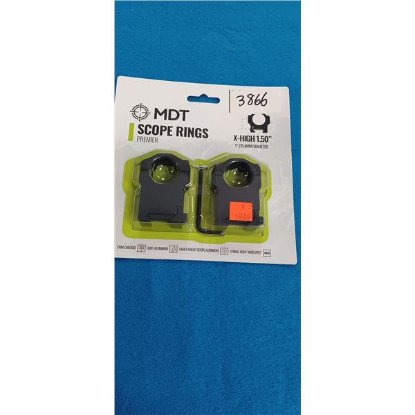 MDT PREMIER RINGS MATTE 1" XTRA HIGH