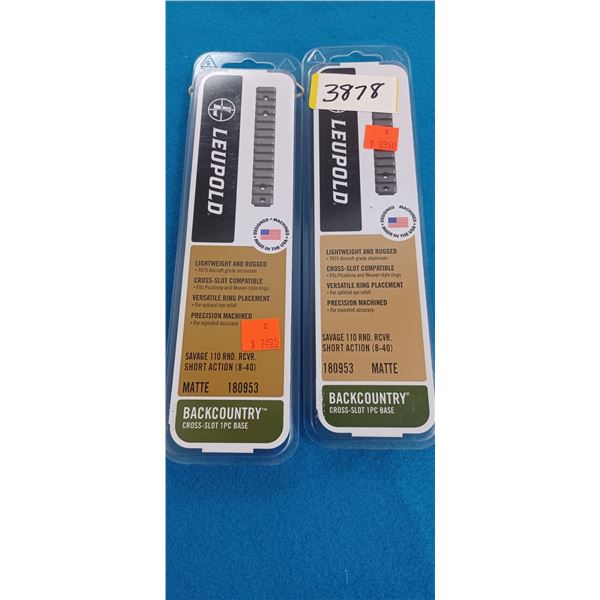 2 LEUPOLD SAVAGE 110 RND RCVR S.A.8/40 MATTE