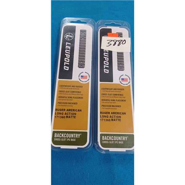 2 LEUPOLD RUGER AMERICAN LONG ACTION MAT.
