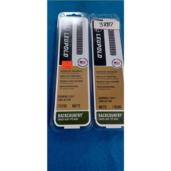 2 LEUPOLD BROWNING X-BOLT LONG ACTION MAT