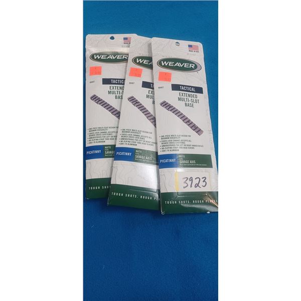 3 WEAVER SAVAGE AXIS 6-48 SCREWS MATTE PICRAIL
