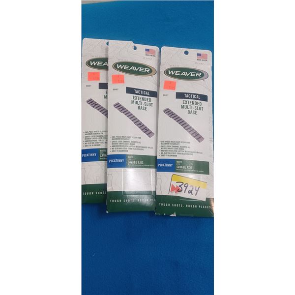 3 WEAVER SAVAGE AXIS 6-48 SCREWS MATTE PICRAIL