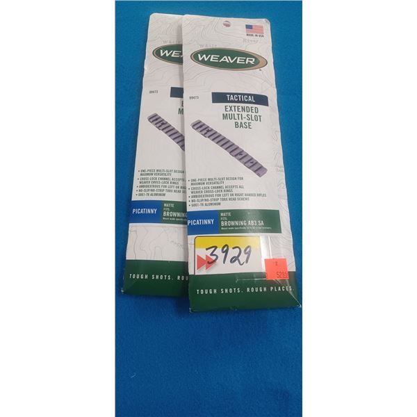 2 WEAVER BROWNING AB3 L.A. 6-48 SCREWS MATTE PICRAIL