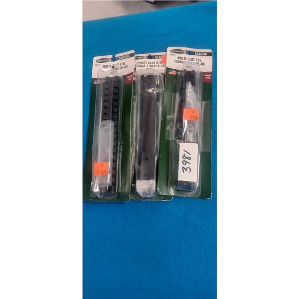 3 WEAVER SAVAGE 110 L.A. 8-40 SCREWS WEAVER RAIL MATTE