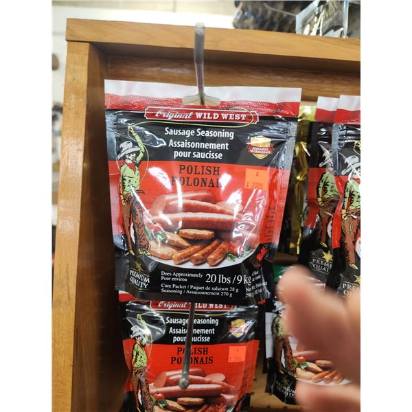 13 PACKAGES OF WILD WEST SAUSAGE SEASONING