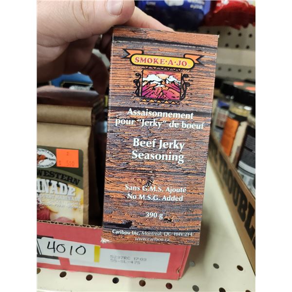 BOX OF ASSORTED RUBS AND SPICES