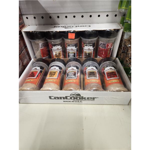 2- 5PC SPICE VARIETY PACKETS, 9 JERKY SPICES
