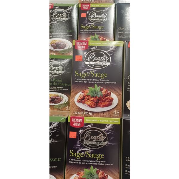 BRADLEY SMOKER WOOD  BISQUETTES 6 X 48 PCS, -SAGE
