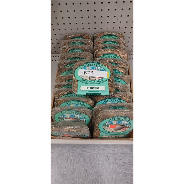 25 PACKAGE OF TERIYAKI NATURES FIRE STARTER