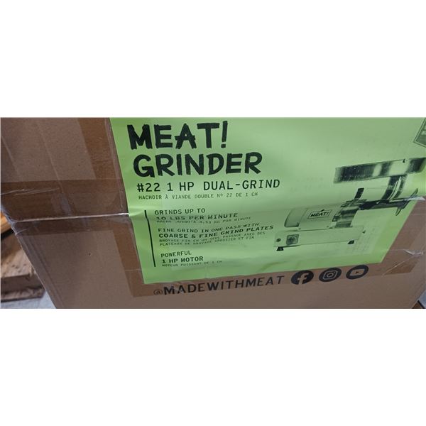 MEAT GRINDER #22 1HP DUAL GRIND