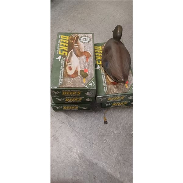 4 BOXES OF 12 MALLARD DEEKS DECOYS