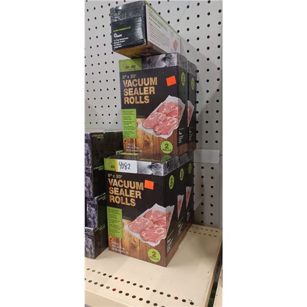 16 ROLLS OF CHARD 11" X 16' OF VACUUM SEALER ROLL